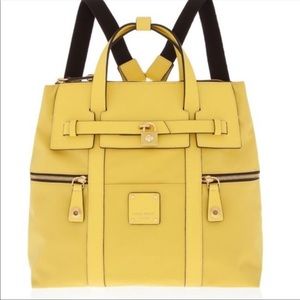 Henri Bendel Yellow Backpack Jetsetter Convertible